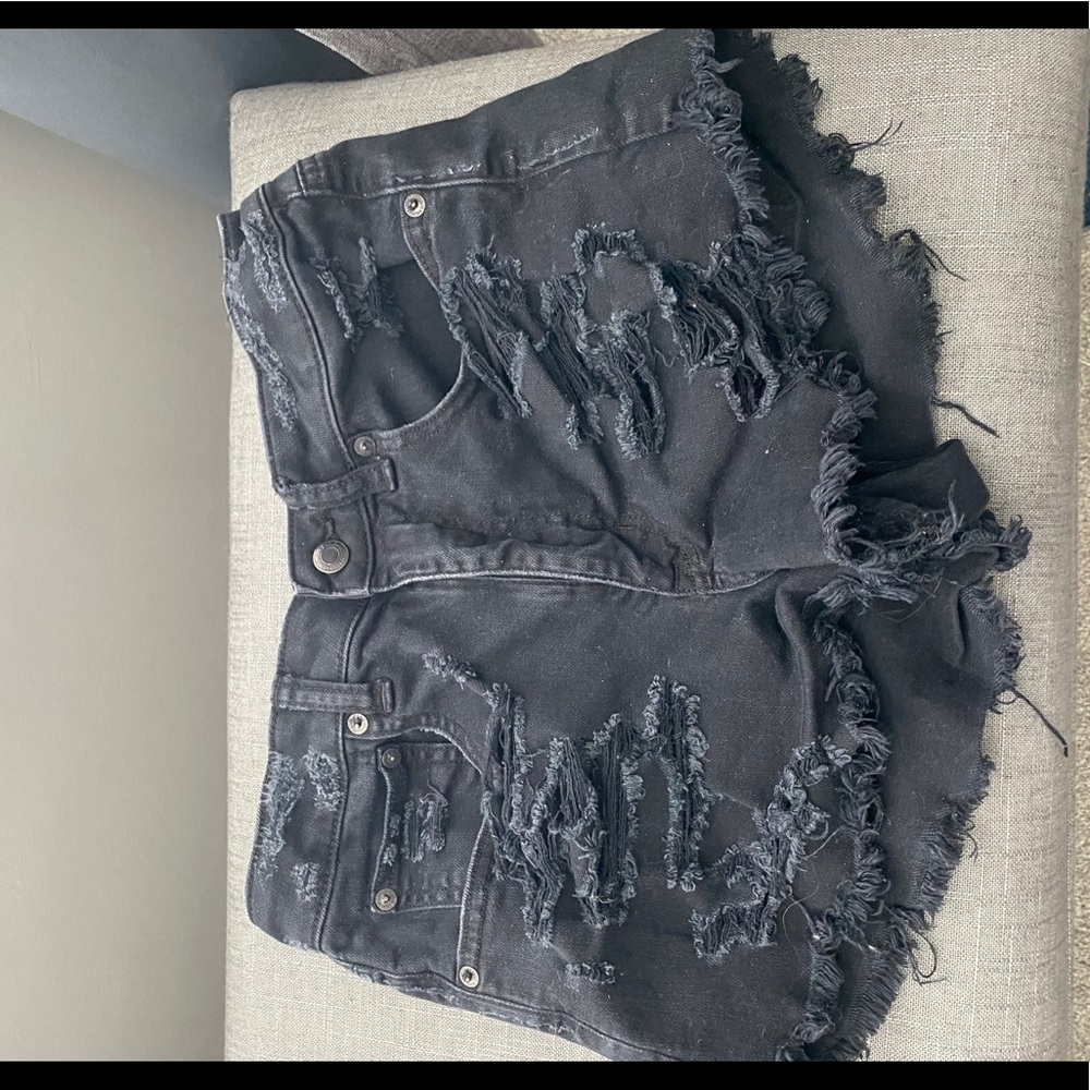 American Eagle Distressed Jean Shorts